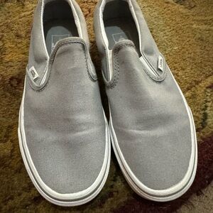 Vans Men's Gray Slip-On Shoes
